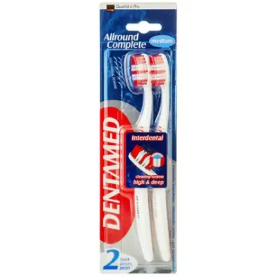 Brosses à dents Dentamed Allround complete Interdental Medium 2 pièces