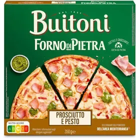 Buitoni Pizza au prosciutto &amp; pesto La Fina surgelée 3x350g