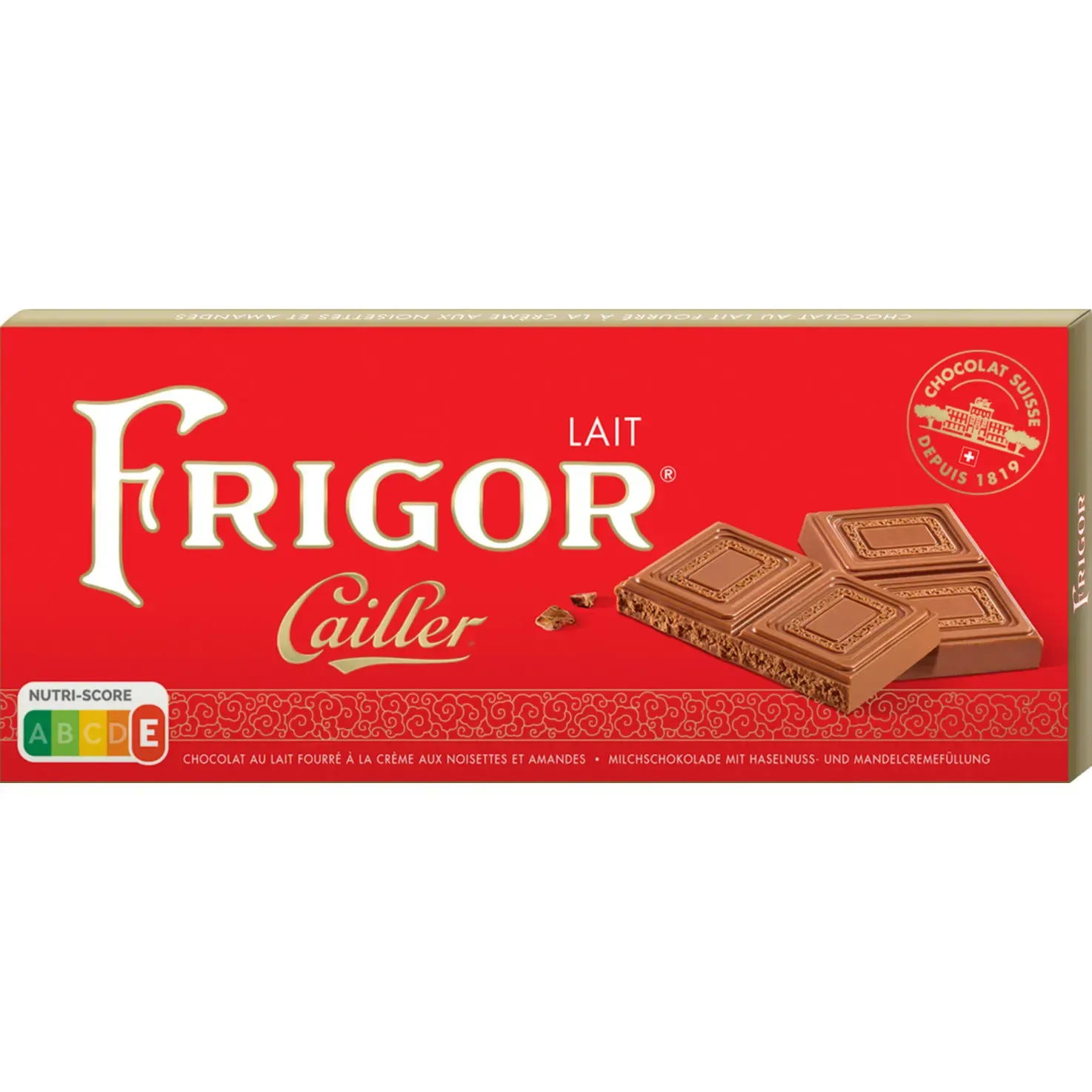 Cailler Plaque de chocolat au lait Frigor 100g