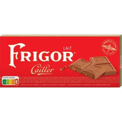 Cailler Plaque de chocolat au lait Frigor 100g