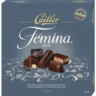 Cailler Pralinés noirs assortis Fémina 250g