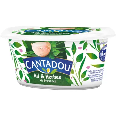 Cantadou Fromage à tartiner à l&#39;ail &amp; herbes de Provence 140g