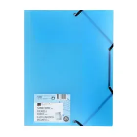 Chemise bleu à rabat avec élastique