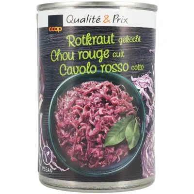 Chou rouge haché &amp; cuit 420g