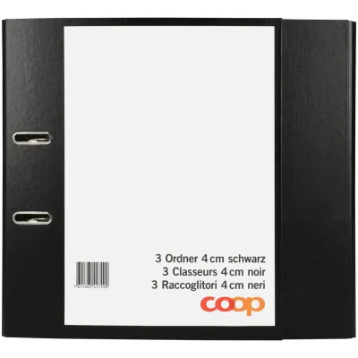 Classeurs marines 4cm 3 pièces