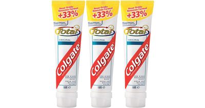 Colgate Dentifrice Total Original 3x75ml 300ml