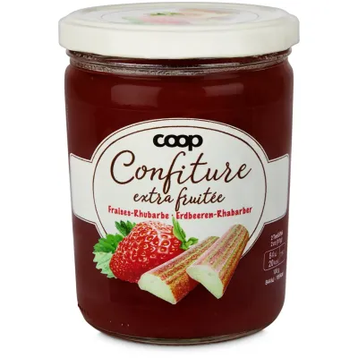Confiture à la fraise &amp; rhubarbe 460g