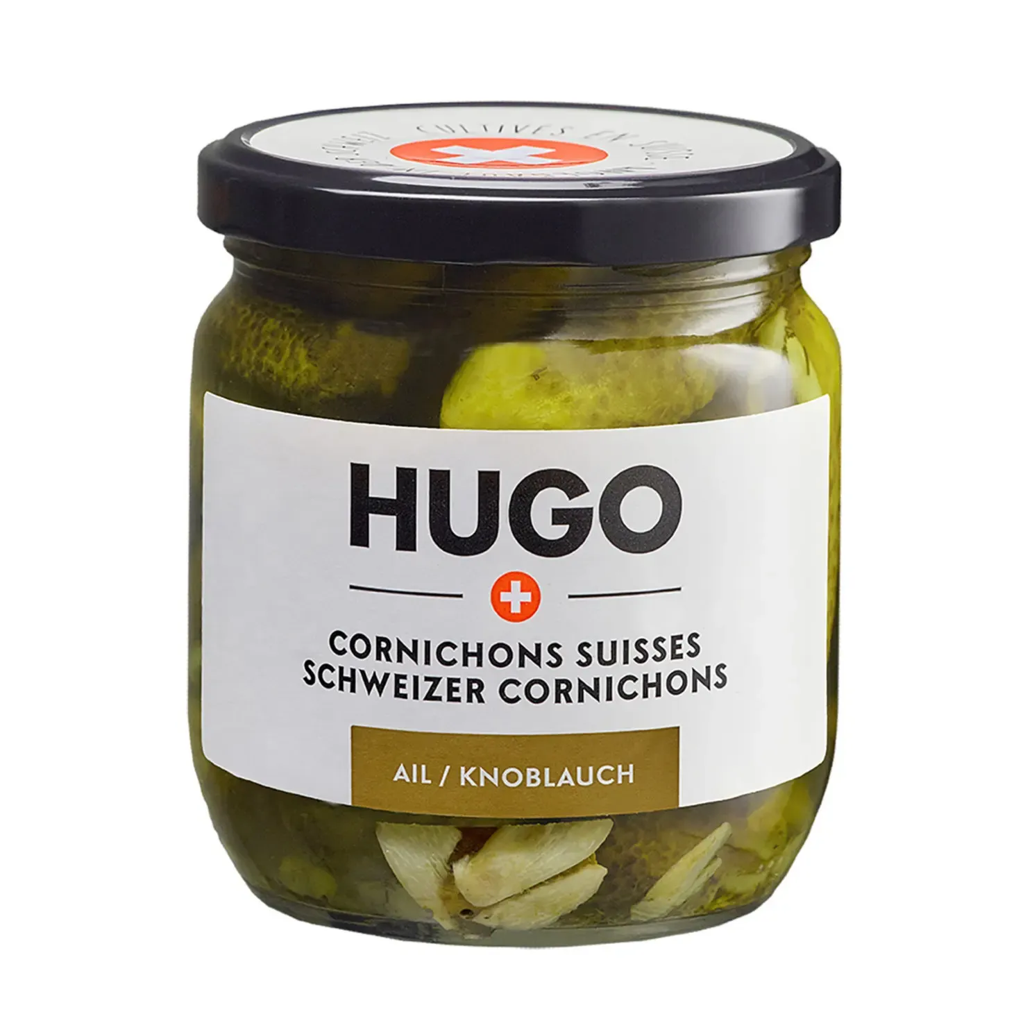 Cornichons Hugo Ail 200g