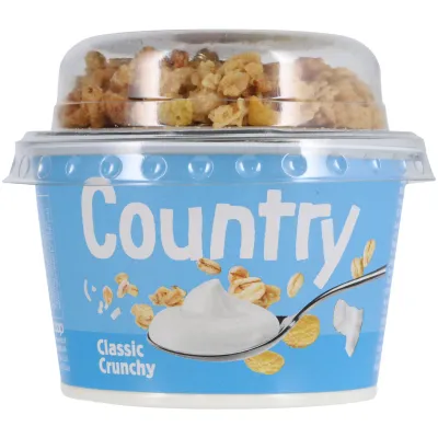 Country Barre de muesli au yogourt Crunchy classique 215g