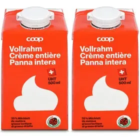 Crème entière UHT IP-Suisse 2x 500ml