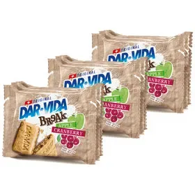 Dar-Vida Crackers Break aux canneberge &amp; pomme 3x132g