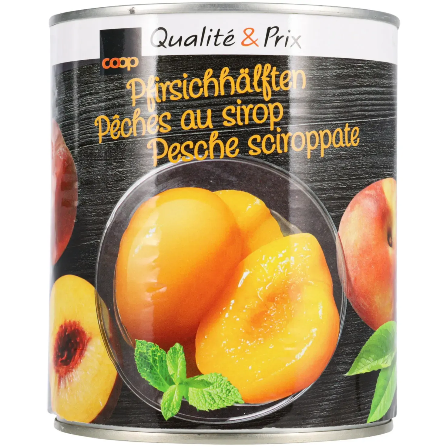 Demi pêches en conserve 480g