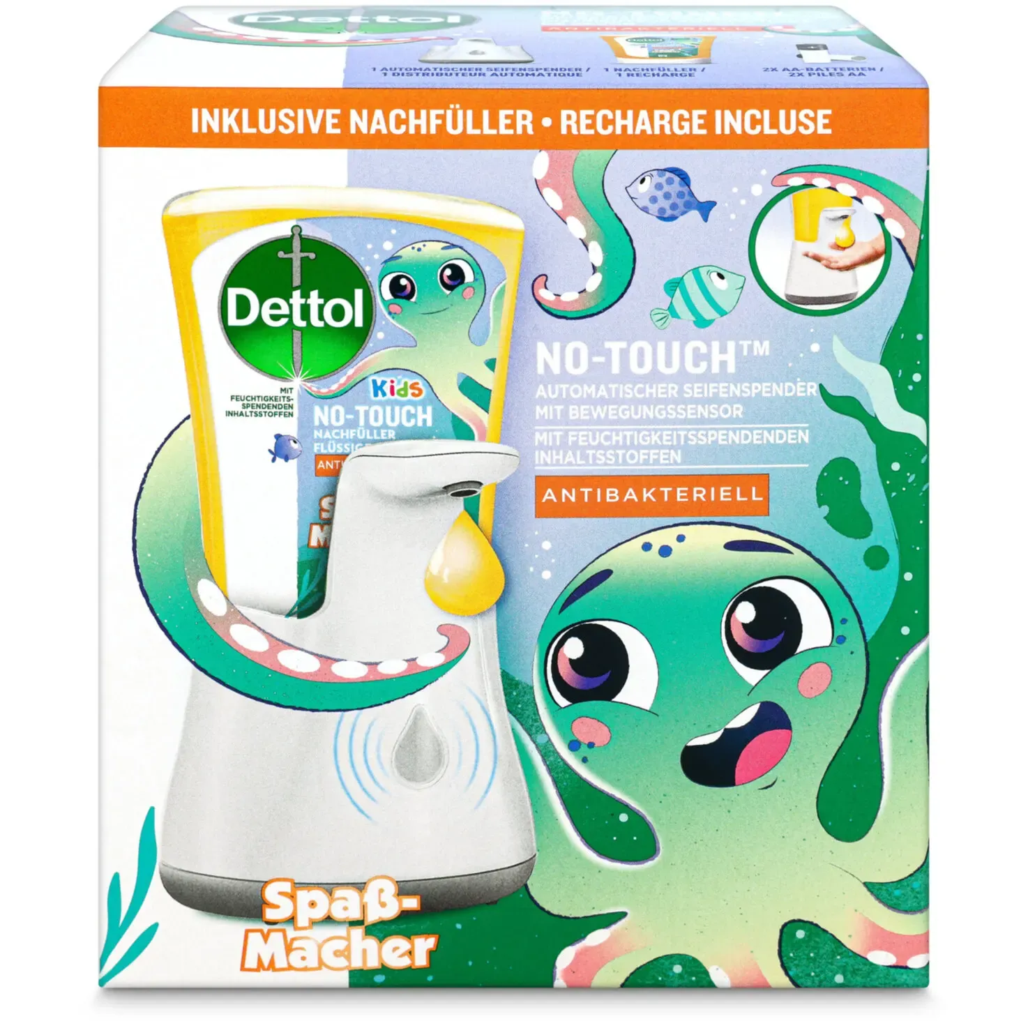 Dettol Savon liquide No-Touch au pamplemousse enfant 250ml