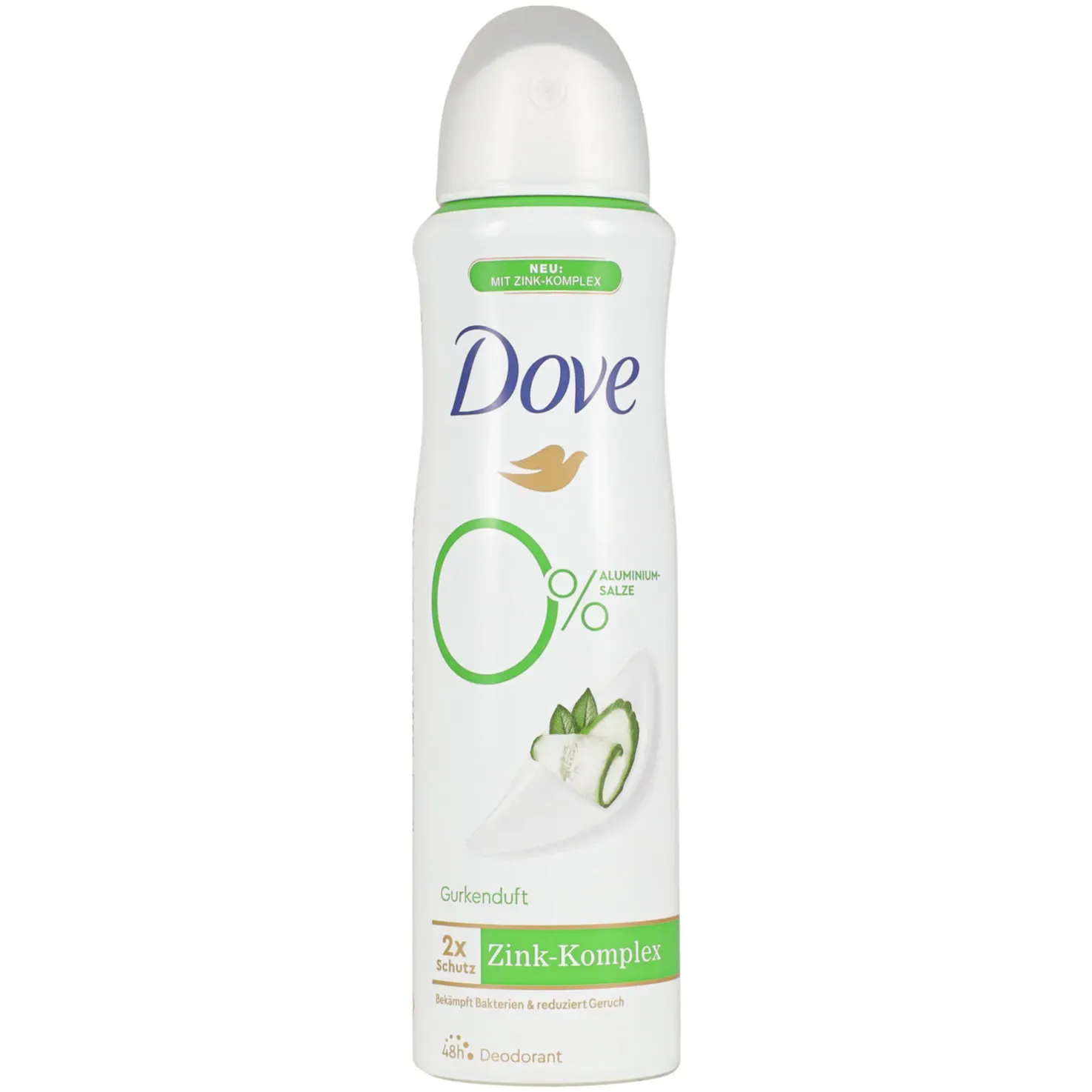 Dove Déodorant Spray au Zinc parfum de concombre sans sels d&#39;aluminium 150 ml