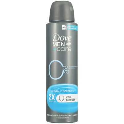 Dove Men Déodorant en spray Clean Fresh sans sel d&#39;aluminium 150ml