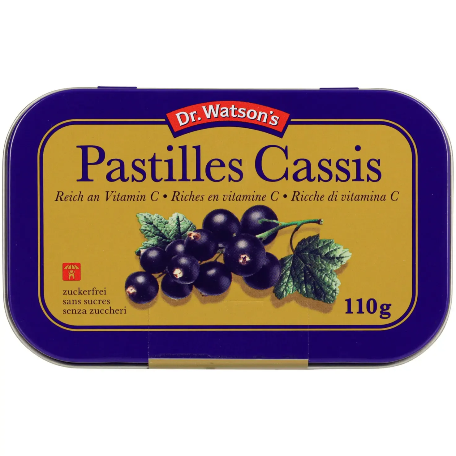 Dr. Watson&#39;s Pastilles au cassis 110g
