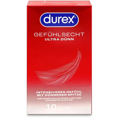 Durex Préservatifs Gefühlsecht Ultra –10 pièces