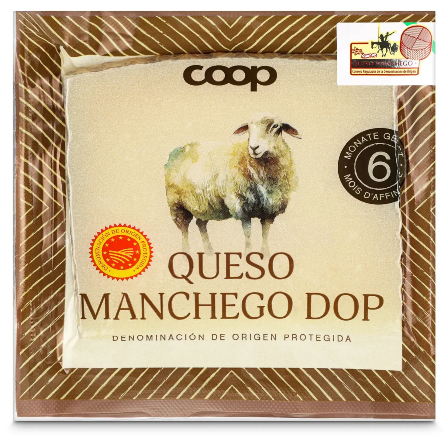 Manchego DOP mi-salé 200g