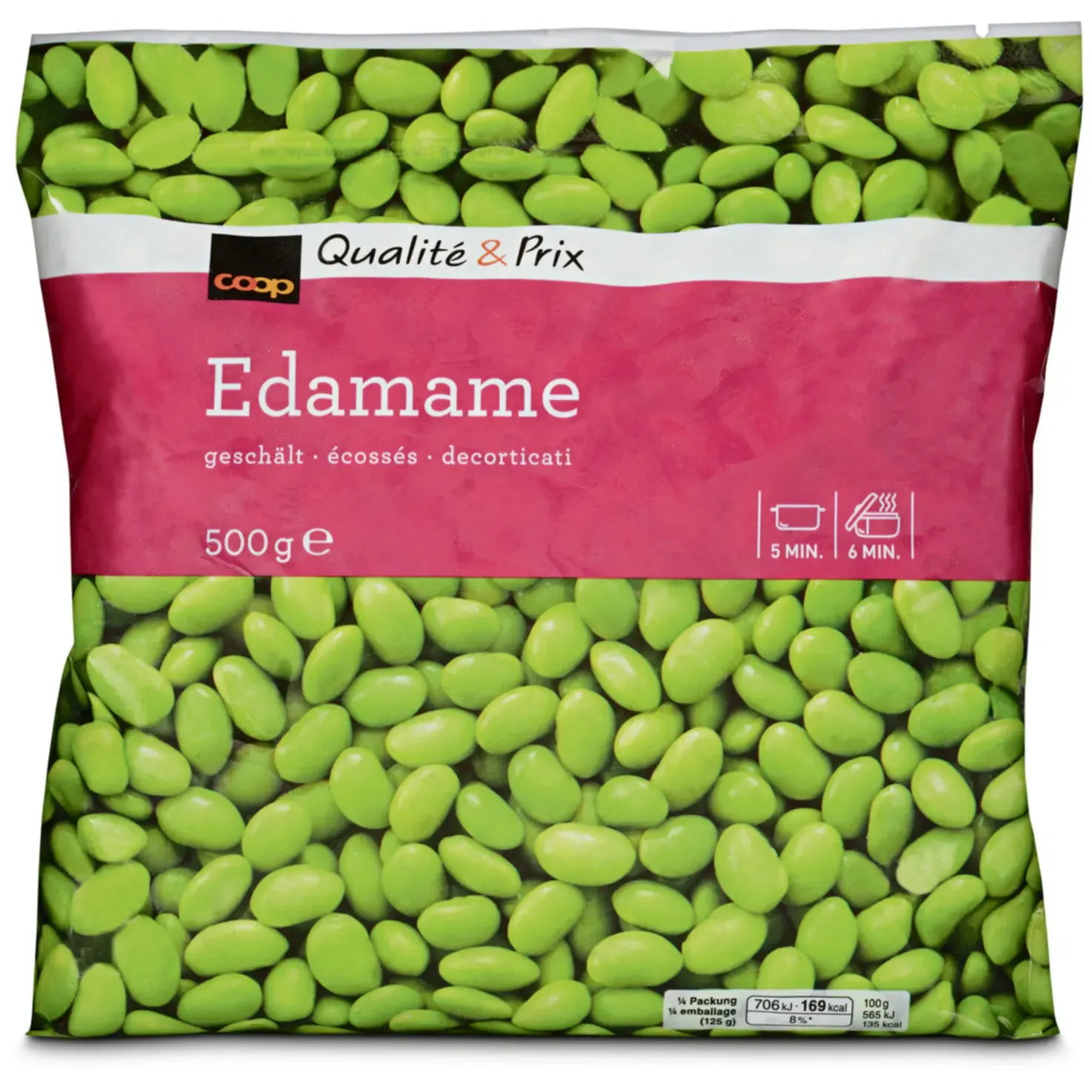 Edamames décortiqués surgelés 500g