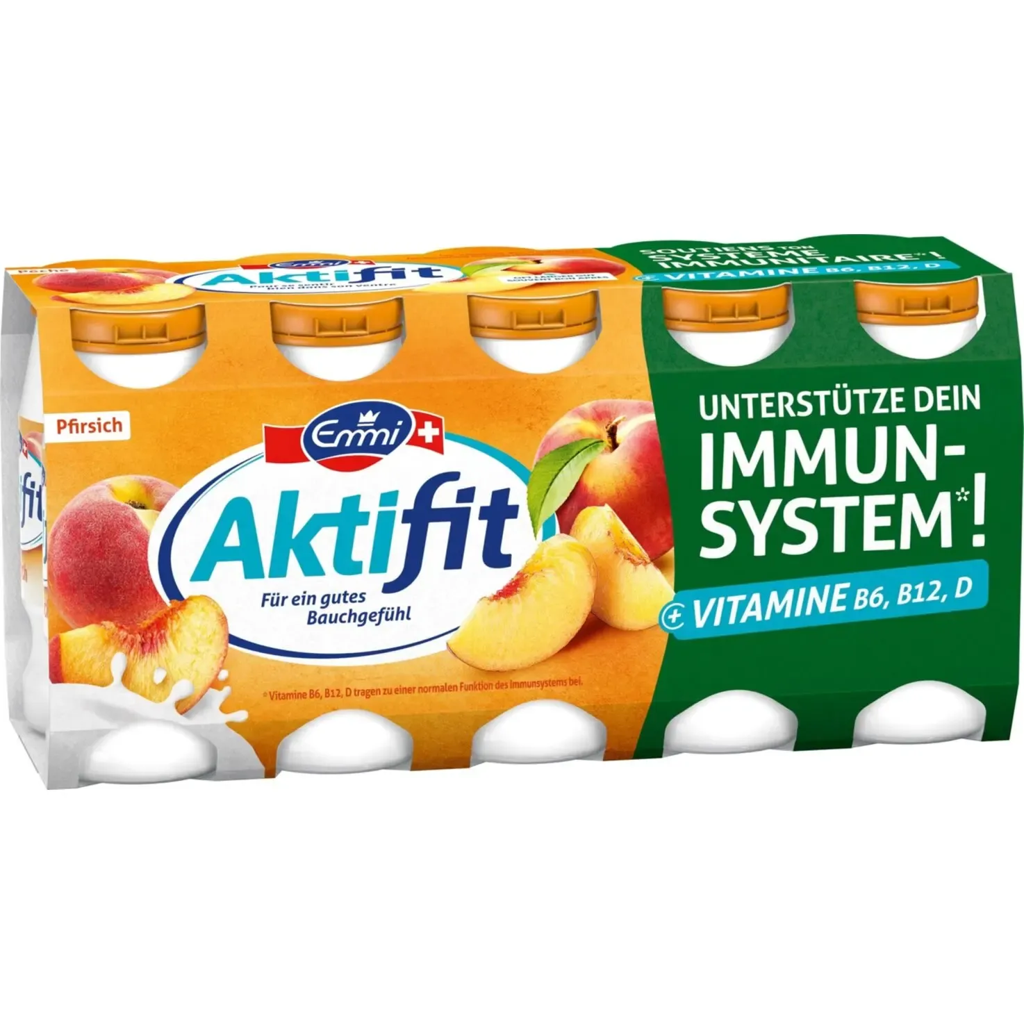 Emmi Aktifit Boissons probiotiques à la pêche 10x65ml