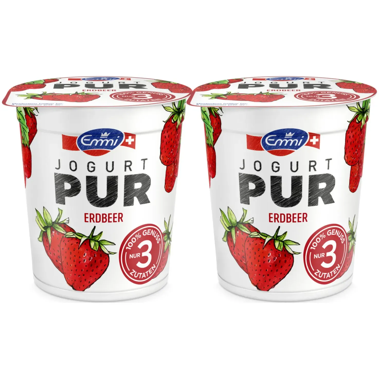 Emmi Pur Yogourt Fraise 2x150g