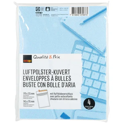 Enveloppes à bulles 17x22cm5 pièces