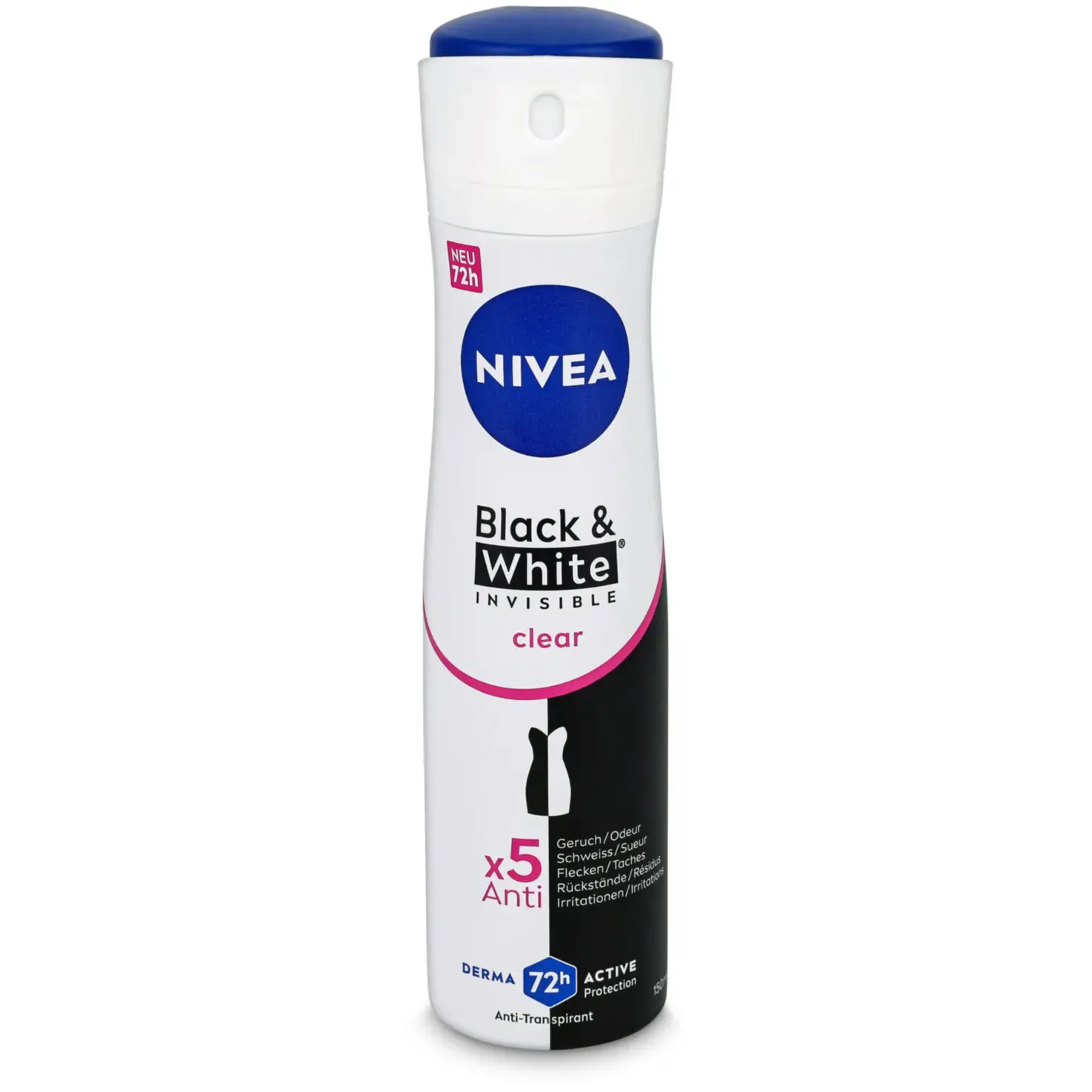 Nivea Deo Black &amp; White Invisible Clear Spray Female