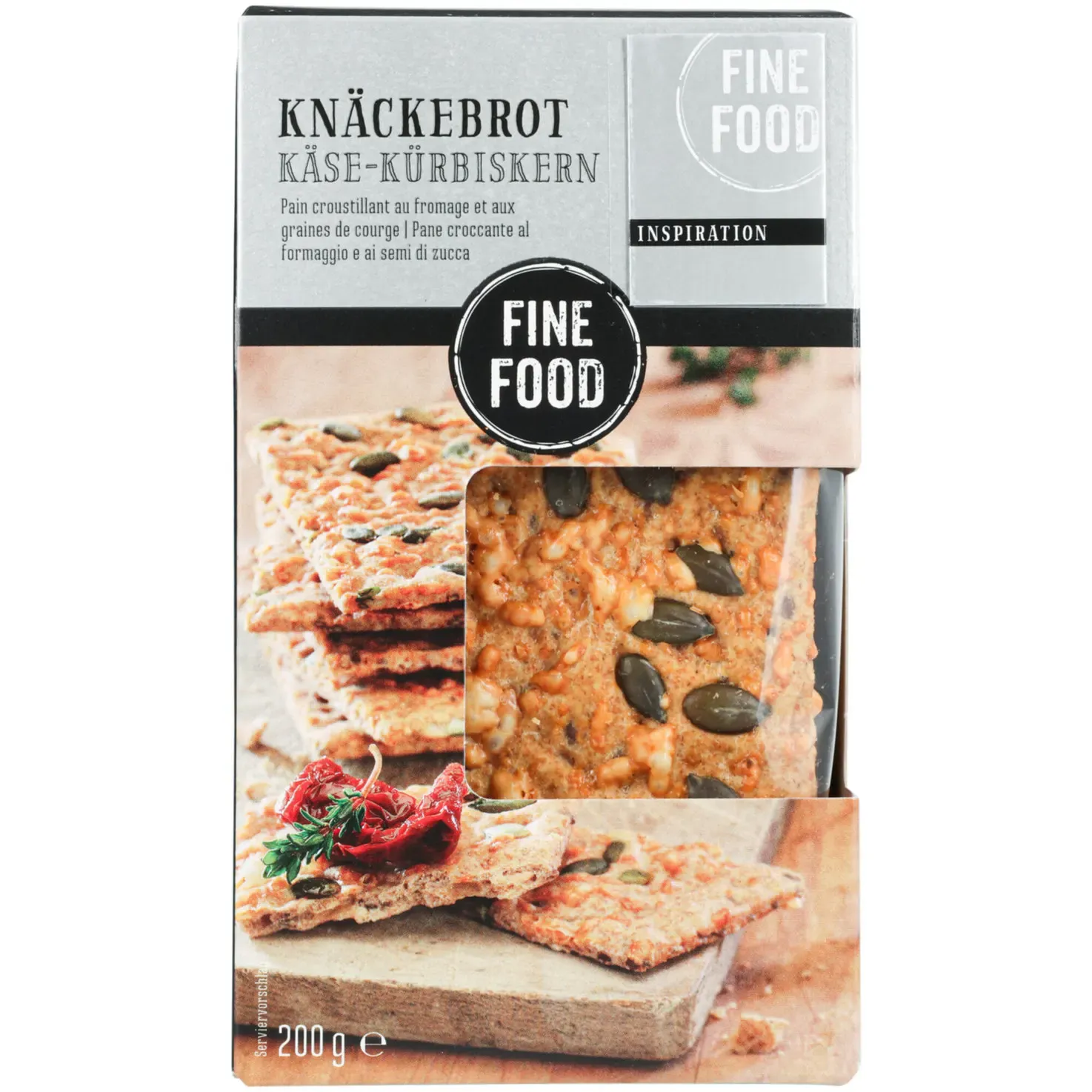 Fine Food Pain croustillant aux graines de courge &amp; au fromage