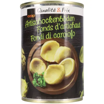 Fonds d&#39;artichauts en conserve 210g