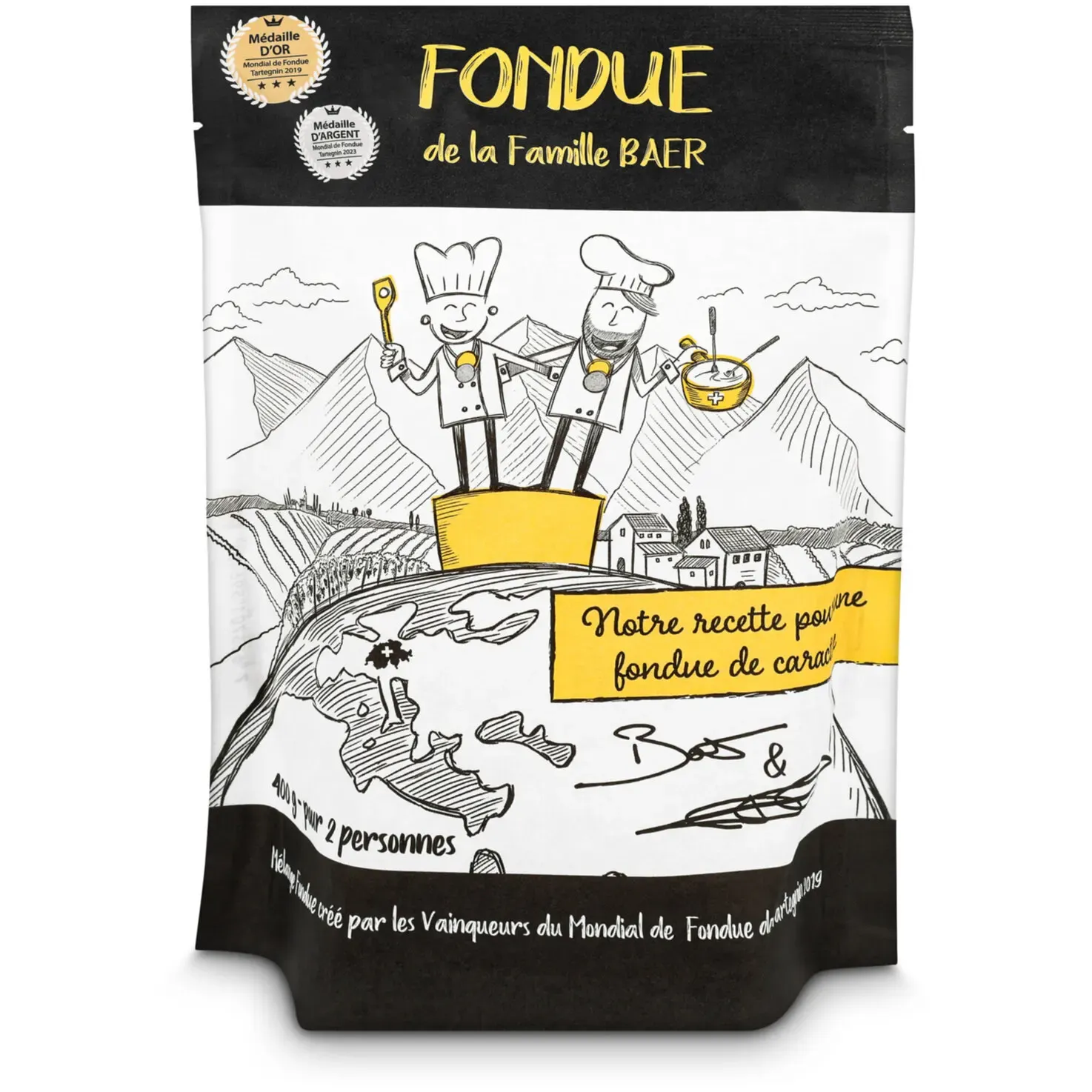 Fondue de la famille BAER 400g