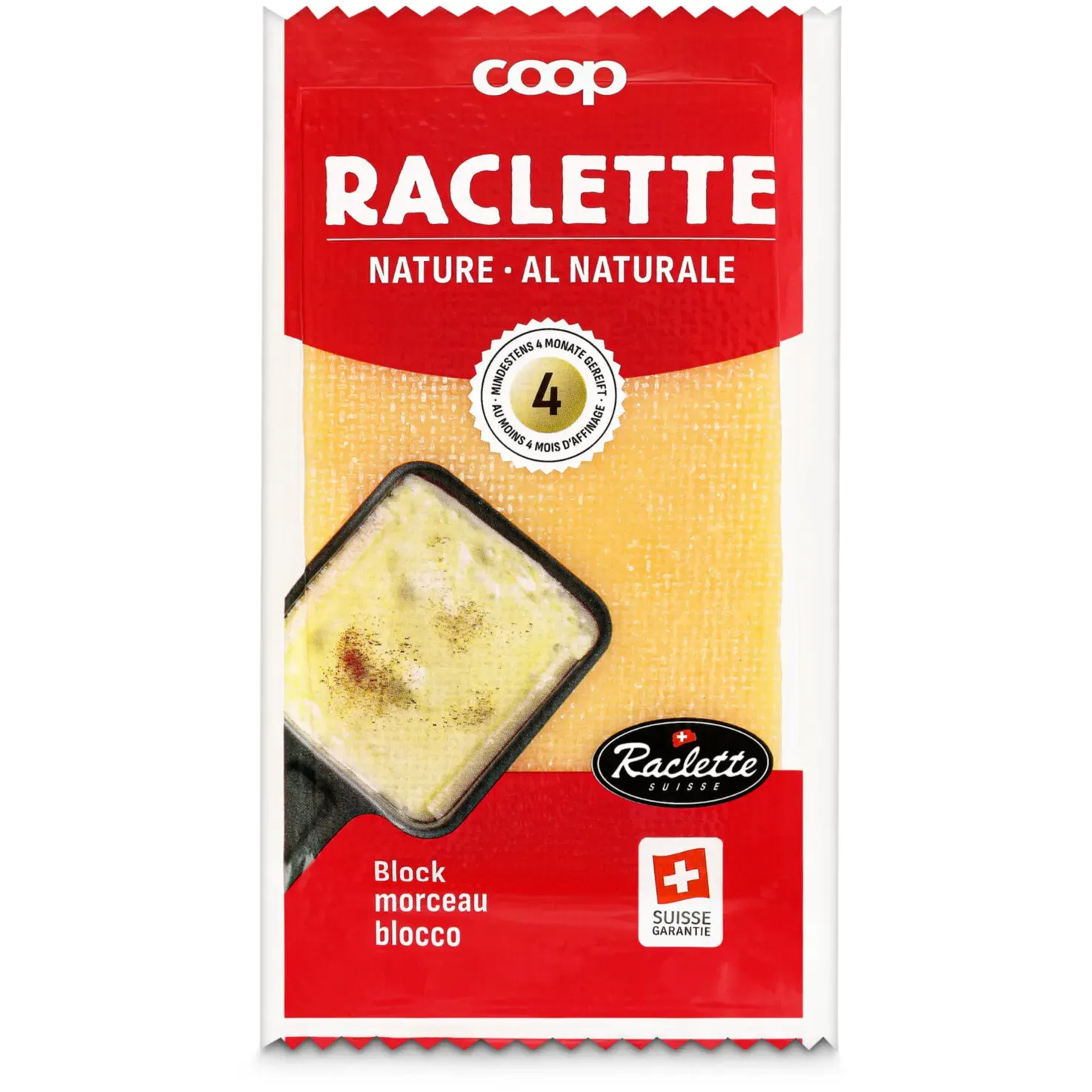 Fromage raclette en bloc env. 800g