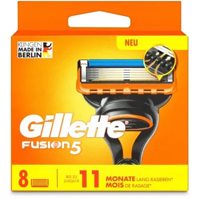 Lames de rasoir Gillette Fusion5 8 pièces 8pce