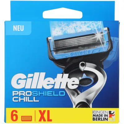 Gillette Lames de rasoir ProShield protège peau 6 pièces