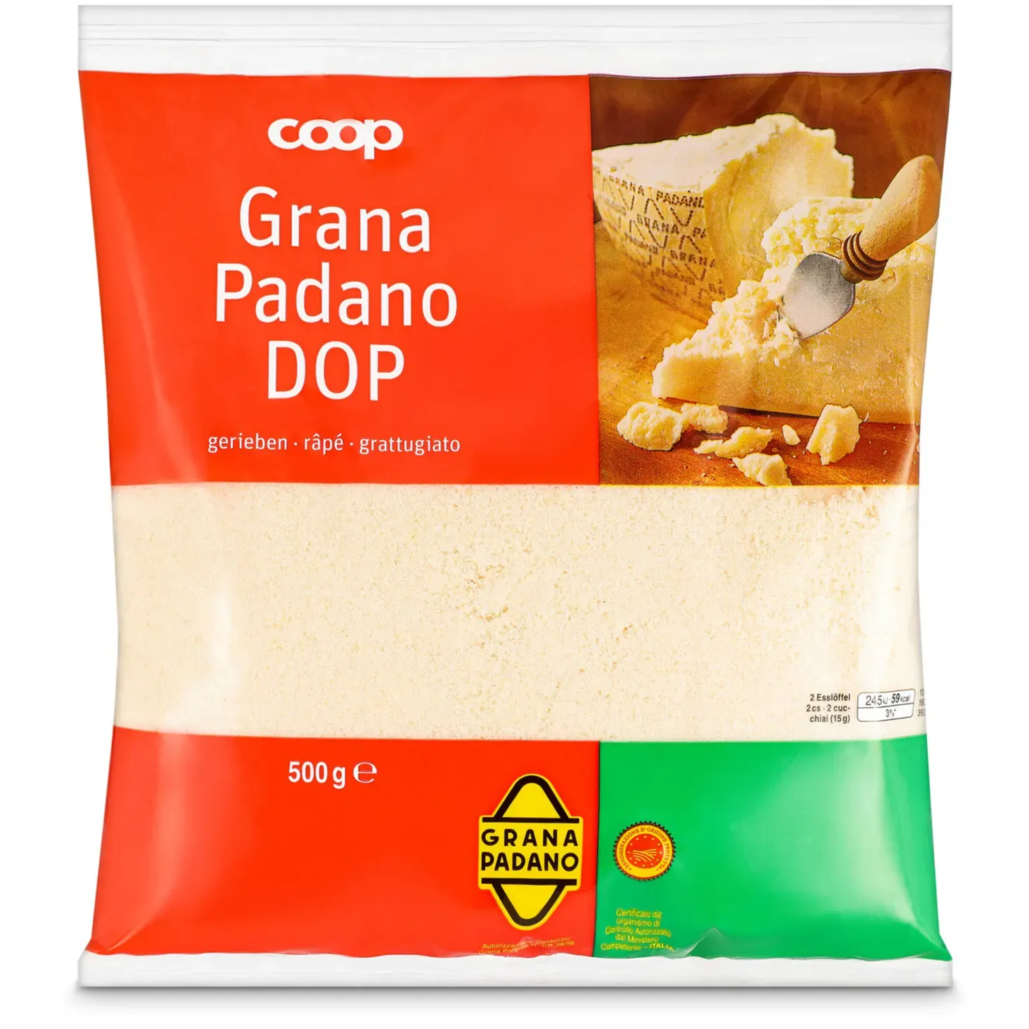 Grana Padano DOP râpé 500g