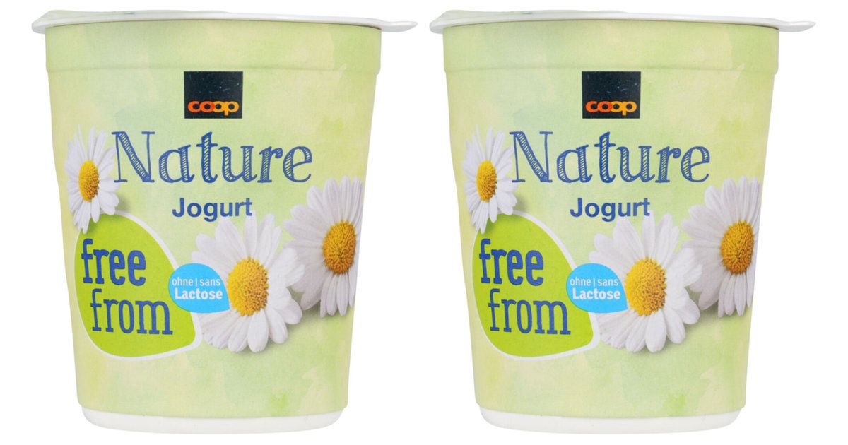 Free From Yogourts nature sans lactose 2x180g