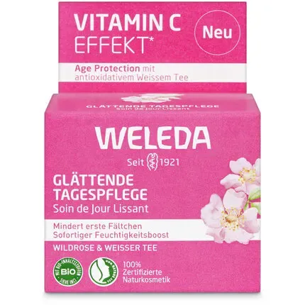 Soin de jour lissant Weleda Rose musquée-Thé blanc 40ml