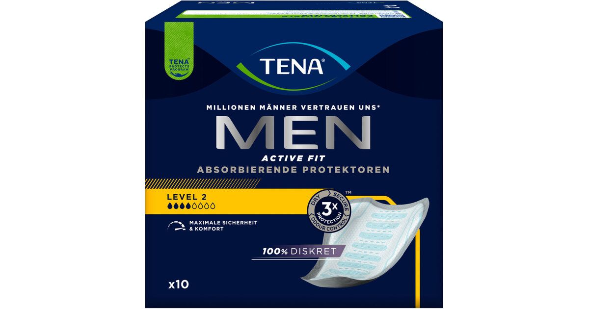 Tena Men Pads protectrices niveau 2 10 pièces