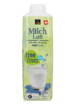 Free From Milk Lait sans lactose pasteurisé 3,5% de graisse 1l
