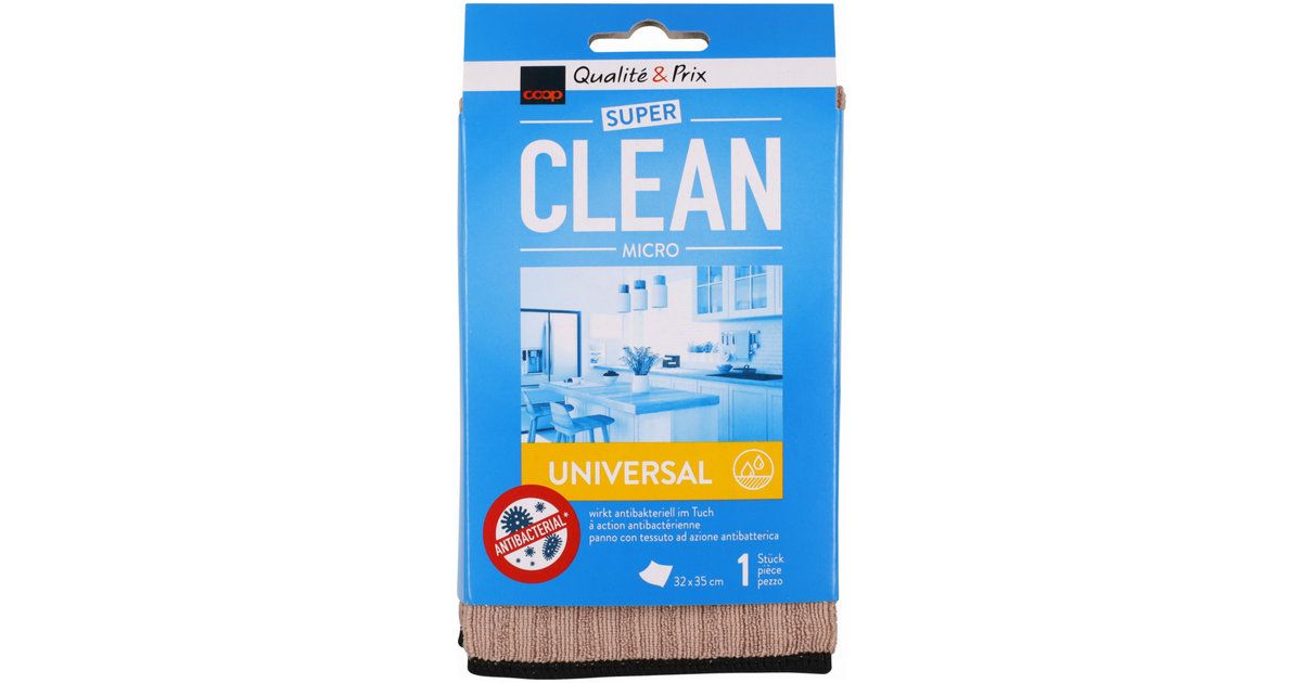 Super Clean chiffons en microfibre antibactérien 1piece
