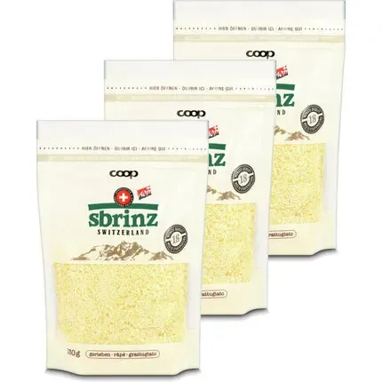 Sbrinz râpé 3x 130g
