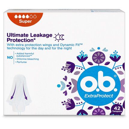 Tampons O.b. ExtraProtect Super 42 pièces