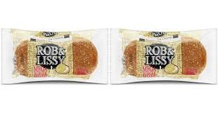 Rob &amp; Lissy Mega Hamburger-Buns avec sésame 4 pièces 2x 330g