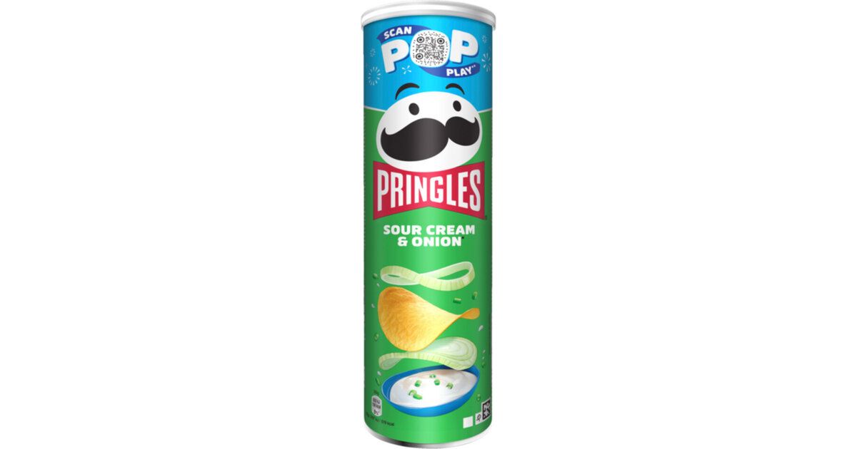 Pringles Chips Sour Cream &amp; Onion 185g
