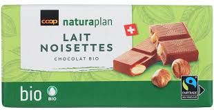 Plaque de chocolat au lait &amp; noisettes 100g