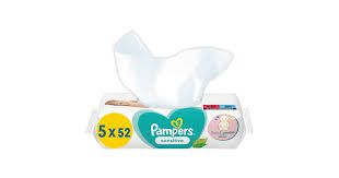 Pampers Lingettes humides Sensitive 5x52 pièces 260pce