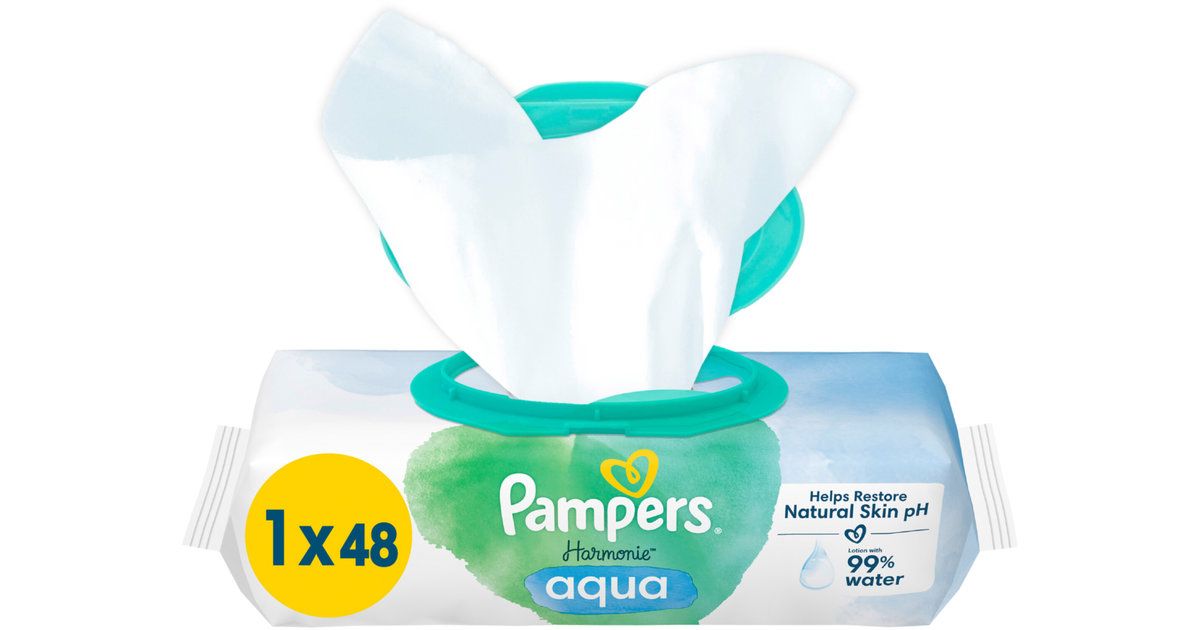 Pampers Lingettes humides Aqua Pure 48 pièces