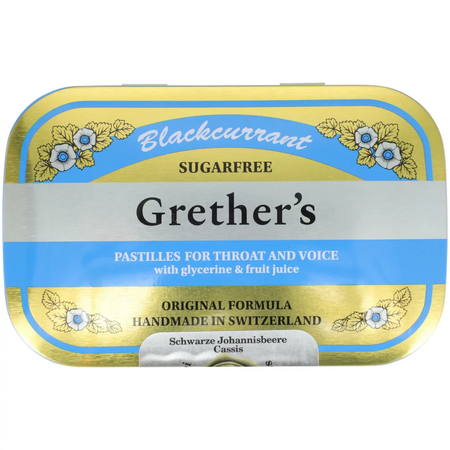 Grether&#39;s Pastilles pour la gorge sans sucre 60g