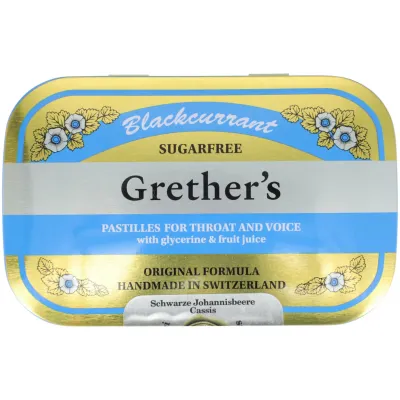Grether&#39;s Pastilles pour la gorge sans sucre 60g