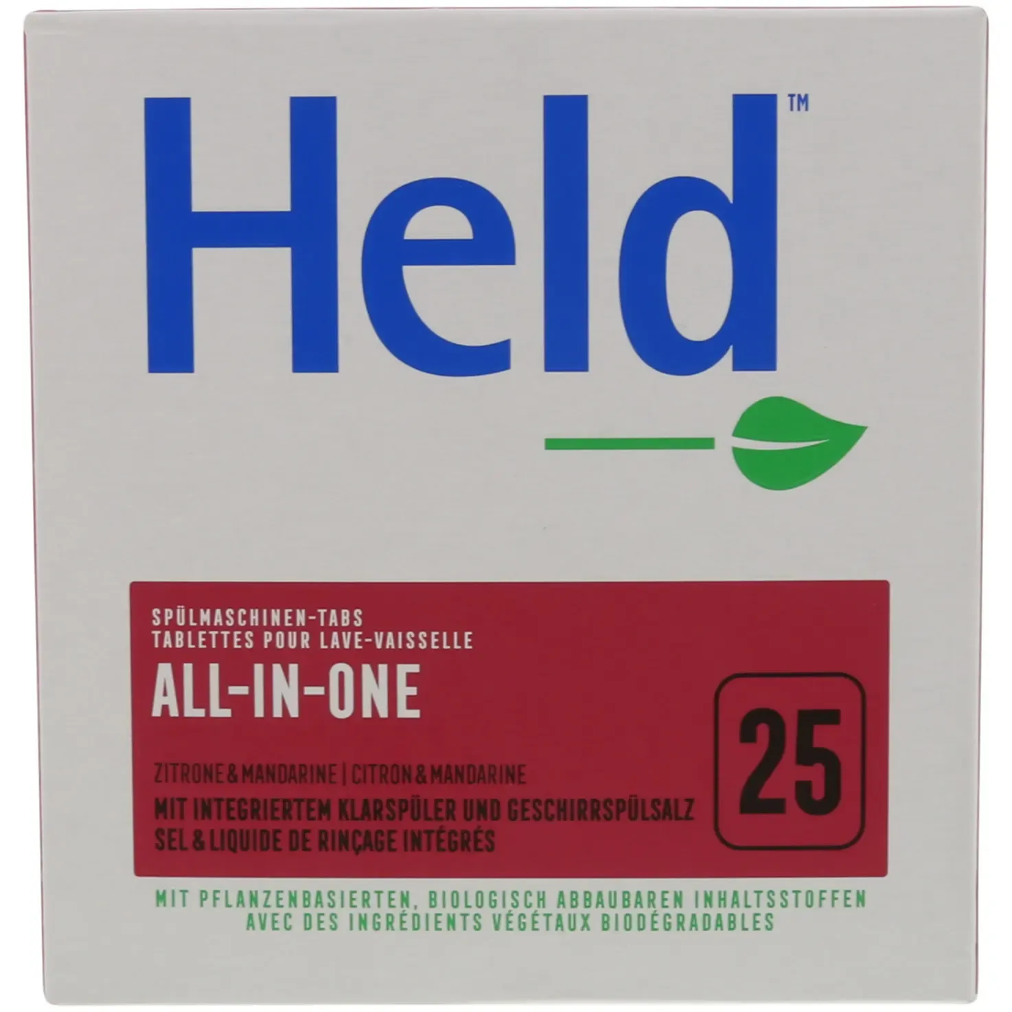 Held Pastilles pour lave-vaisselle All-in-One 25 pièces 500g