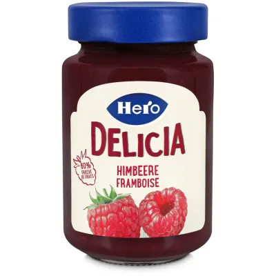 Hero Confiture aux framboises Delicia 290g